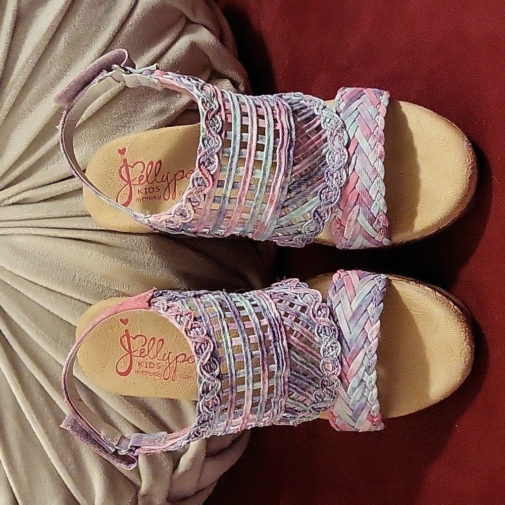 Jellypop KIDS/Girls Wedges Size 12M Multi color/Pastels